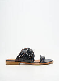Mules/sabots matière lisse talon plat jusqu'à 3cm noir EMILIE KARSTON femme