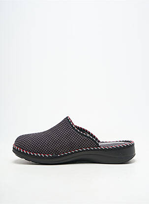 Chaussons/pantoufles bout rond talon plat jusqu'à 3cm gris FARGEOT femme