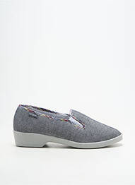 Chaussons/pantoufles bout rond talon plat jusqu'à 3cm gris FARGEOT femme