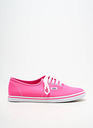 Baskets bout rond talon plat jusqu'à 3cm rose VANS femme