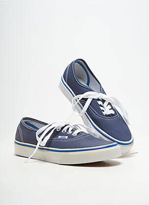 Baskets bout rond talon plat jusqu'à 3cm bleu VANS femme