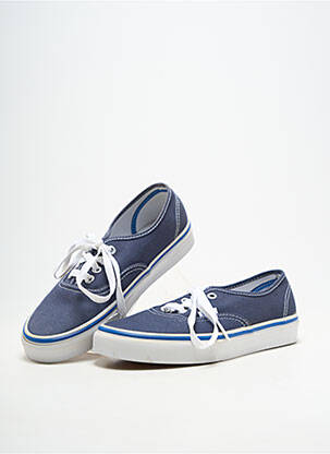Baskets bout rond talon plat jusqu'à 3cm bleu VANS femme