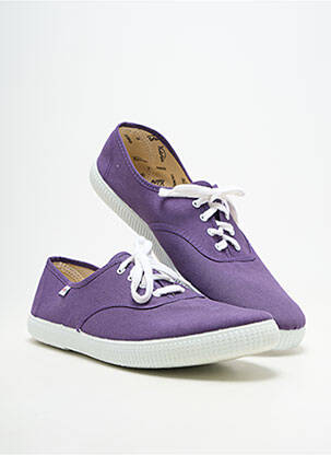 Baskets bout rond bout rond violet VICTORIA unisexe
