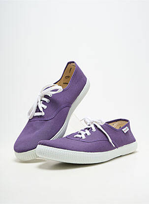 Baskets bout rond bout rond violet VICTORIA unisexe