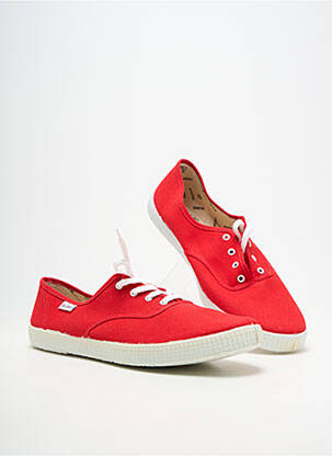 Baskets bout rond bout rond rouge VICTORIA unisexe