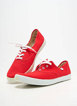 Baskets bout rond bout rond rouge VICTORIA unisexe