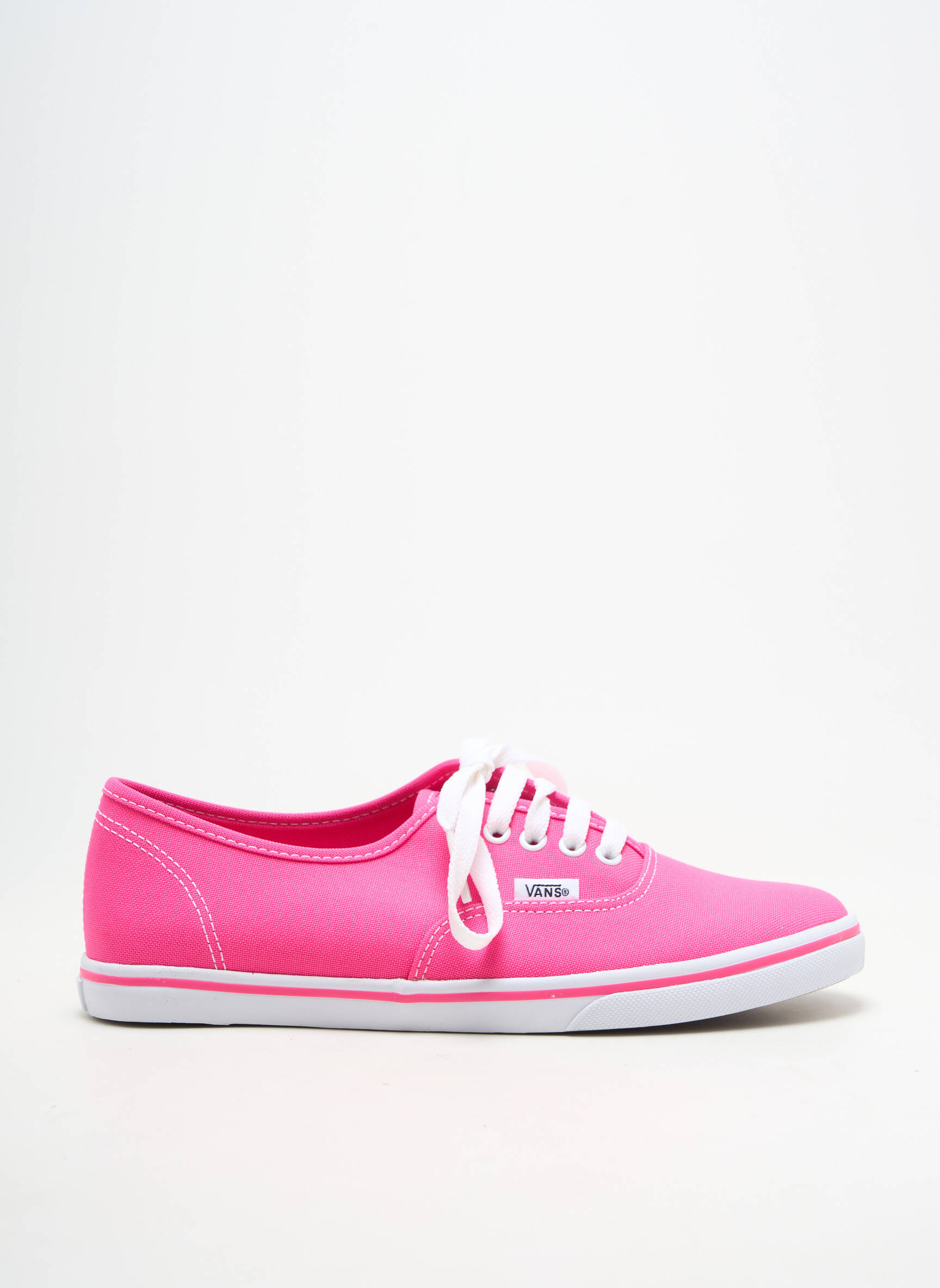 Baskets bout rond talon plat jusqu'à 3cm rose VANS femme