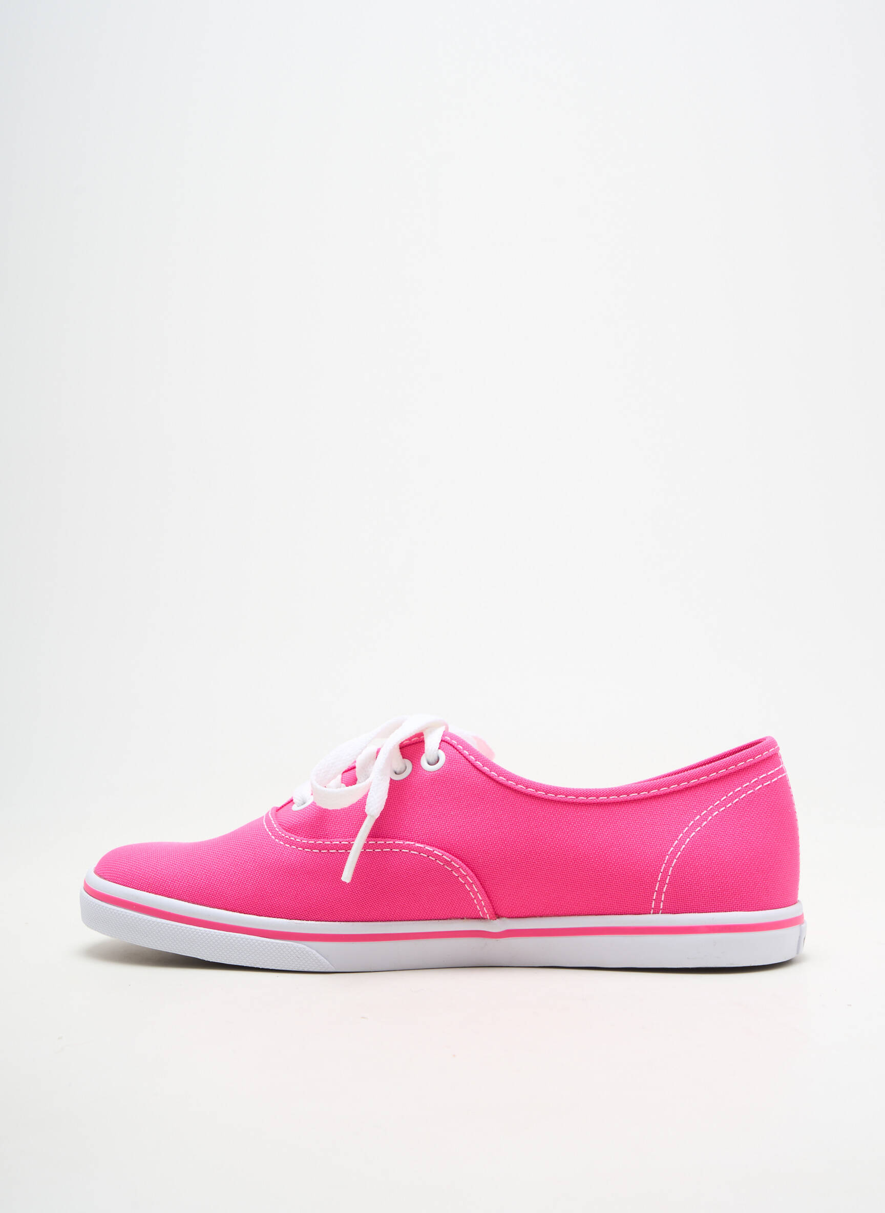 Baskets bout rond talon plat jusqu'à 3cm rose VANS femme
