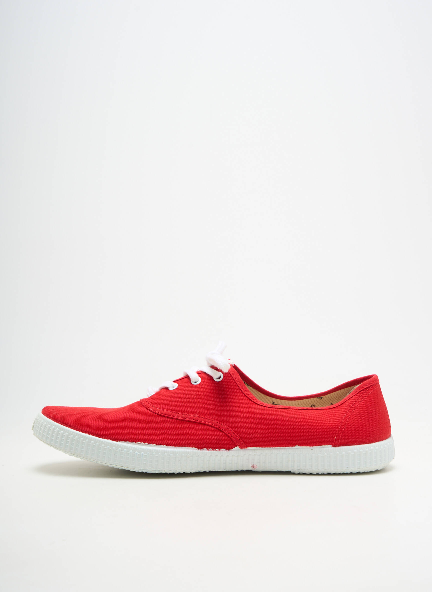 Baskets fermeture lacets rouge VICTORIA homme