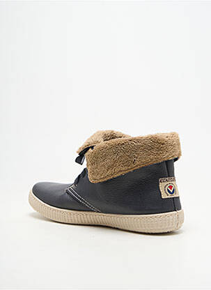 Baskets fourrée bout rond bleu VICTORIA unisexe