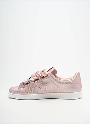 Baskets matière lisse talon plat jusqu'à 3cm rose VICTORIA femme