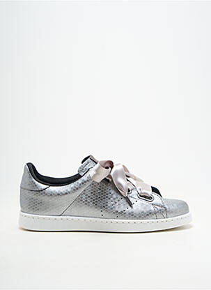 Baskets matière lisse talon plat jusqu'à 3cm gris VICTORIA femme