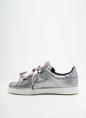 Baskets matière lisse talon plat jusqu'à 3cm gris VICTORIA femme