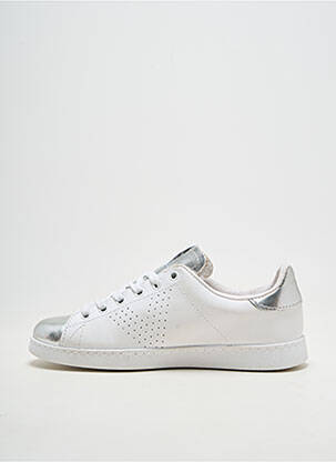 Baskets matière lisse talon plat jusqu'à 3cm blanc VICTORIA femme