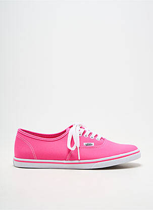 Baskets bout rond talon plat jusqu'à 3cm rose VANS femme