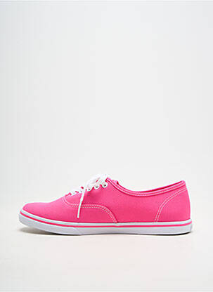 Baskets bout rond talon plat jusqu'à 3cm rose VANS femme