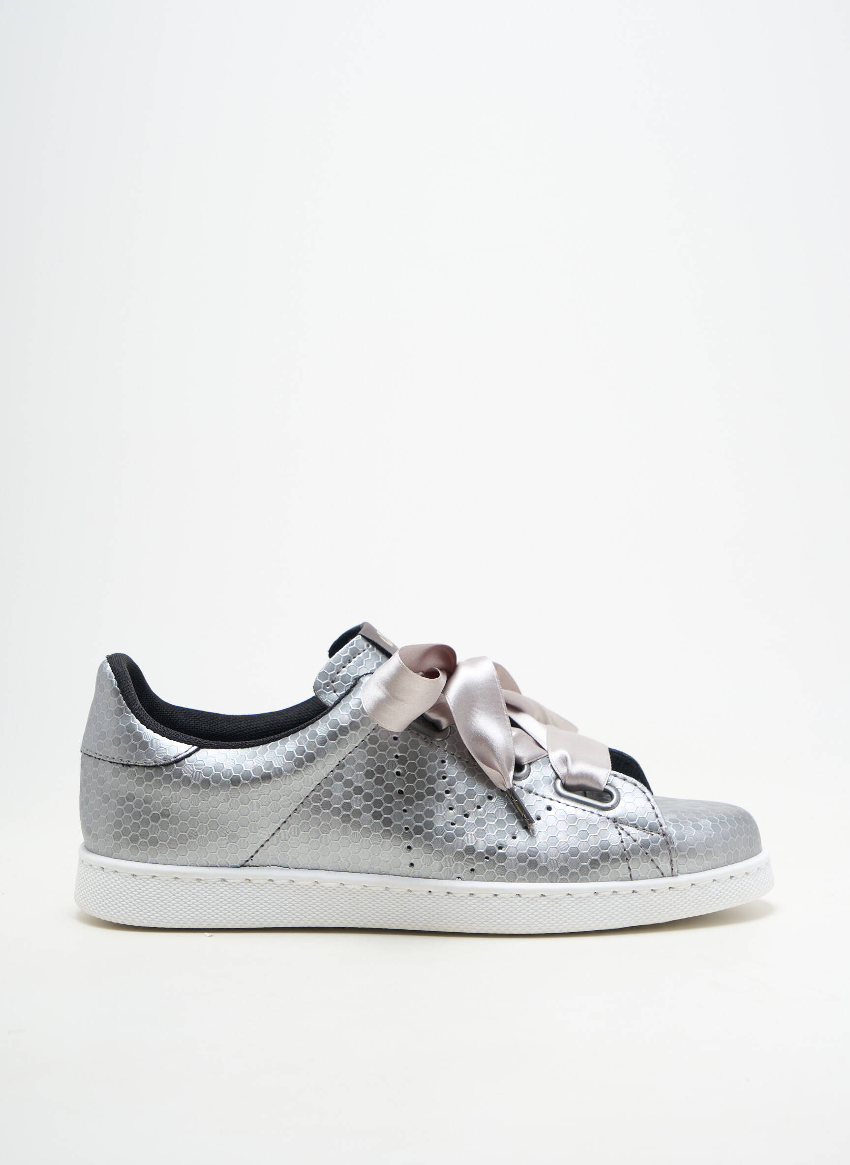 Baskets matière lisse talon plat jusqu'à 3cm gris VICTORIA femme