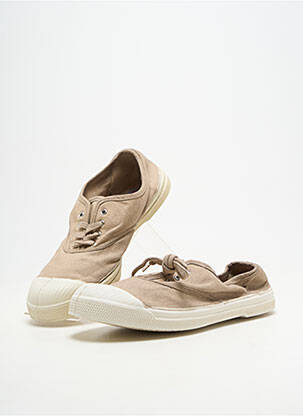 Slip ons fermeture lacets talon plat jusqu'à 3cm marron BENSIMON femme