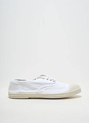 Slip ons fermeture lacets talon plat jusqu'à 3cm blanc BENSIMON femme