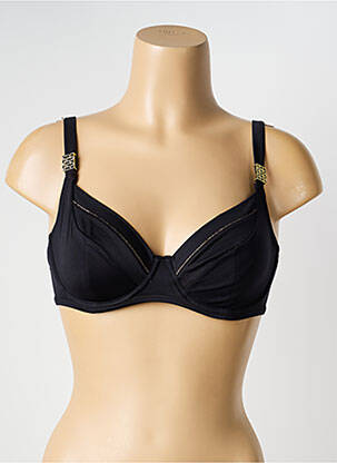 Haut de maillot de bain stretch haut soutien-gorge balconnet noir SANS COMPLEXE femme