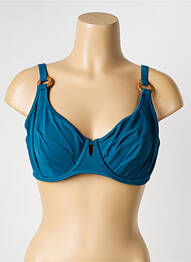 Haut de maillot de bain stretch haut soutien-gorge balconnet vert SANS COMPLEXE femme
