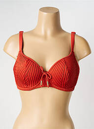 Haut de maillot de bain stretch haut triangles orange SANS COMPLEXE femme