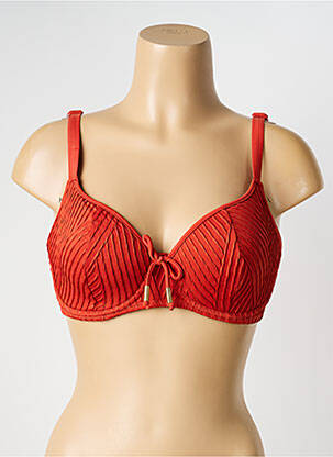 Haut de maillot de bain stretch haut triangles orange SANS COMPLEXE femme