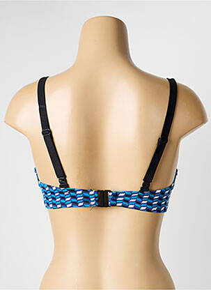 Haut de maillot de bain stretch haut triangles bleu SANS COMPLEXE femme