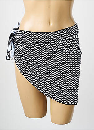 Paréo fermeture liens à nouer noir SUN PROJECT femme