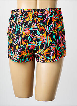 Bas de maillot de bain imprimé fleurs short noir SUN PROJECT femme