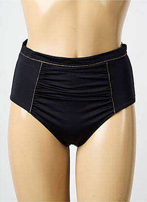 Bas de maillot de bain effet matière satinée culotte noir SANS COMPLEXE femme