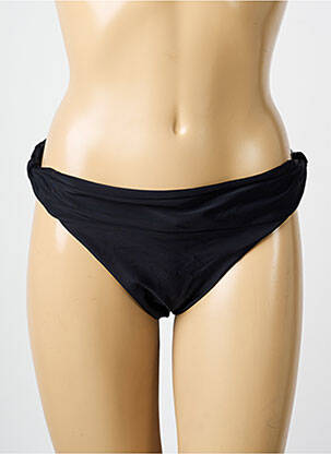 Bas de maillot de bain effet matière satinée culotte noir ESCORT femme