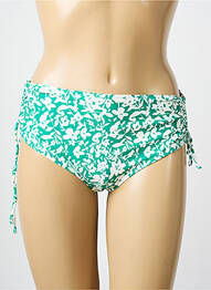 Bas de maillot de bain imprimé fleurs culotte vert ESCORT femme