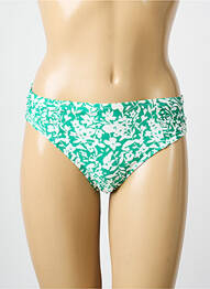 Bas de maillot de bain imprimé fleurs culotte vert ESCORT femme