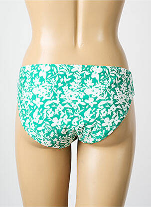 Bas de maillot de bain imprimé fleurs culotte vert ESCORT femme