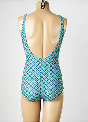 Maillot de bain 1 pièce imprimé fantaisie haut soutien-gorge avec mousse de rembourrage amovible bleu SUN PROJECT femme