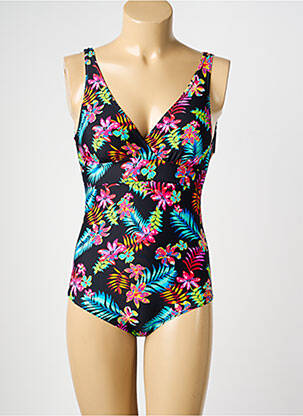 Maillot de bain 1 pièce bretelles élastiquées amovibles haut soutien-gorge avec mousse de rembourrage amovible noir SUN PROJECT femme