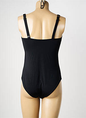 Maillot de bain 1 pièce effet matière satinée haut soutien-gorge moulé noir SANS COMPLEXE femme