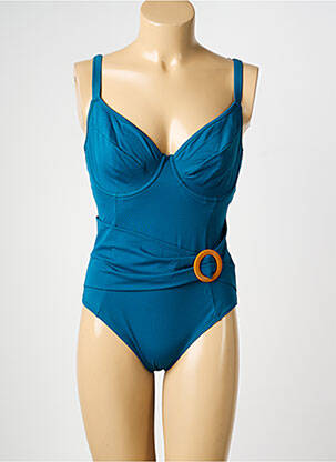 Maillot de bain 1 pièce haut soutien-gorge emboitant haut soutien-gorge emboitant vert SANS COMPLEXE femme