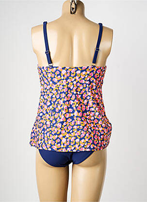 Tankini effet matière satinée bleu SUN PROJECT femme