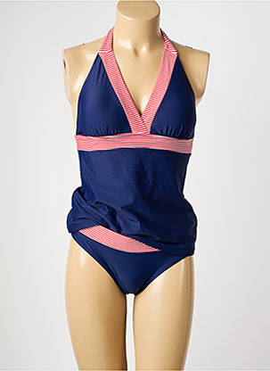 Tankini bretelles élastiquées bleu SASSA femme