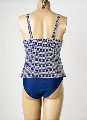 Tankini effet matière satinée bleu SUN PROJECT femme