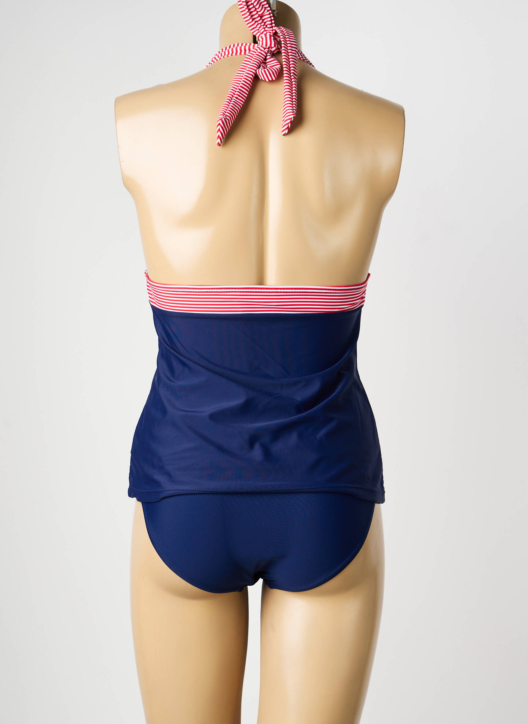 Tankini bretelles élastiquées bleu SASSA femme