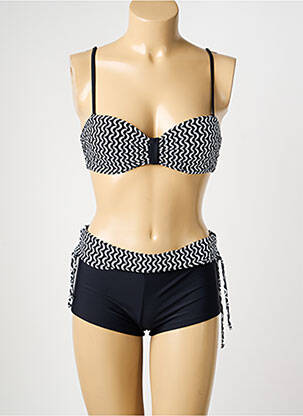 Maillot de bain 2 pièces haut soutien-gorge moulé haut soutien-gorge moulé noir SUN PROJECT femme