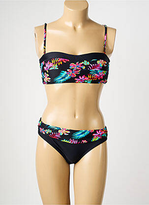 Maillot de bain 2 pièces haut bandeau haut bandeau noir SUN PROJECT femme