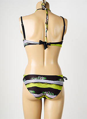 Maillot de bain 2 pièces haut soutien-gorge moulé haut soutien-gorge moulé noir MISS CARAÏBES femme