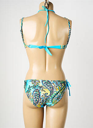 Maillot de bain 2 pièces haut soutien-gorge moulé haut soutien-gorge moulé bleu MISS CARAÏBES femme