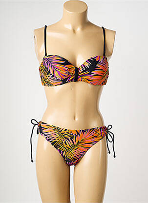 Maillot de bain 2 pièces haut soutien-gorge moulé haut soutien-gorge moulé noir SUN PROJECT femme