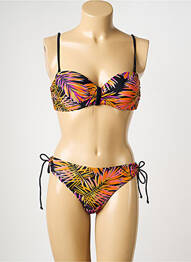 Maillot de bain 2 pièces haut soutien-gorge moulé haut soutien-gorge moulé noir SUN PROJECT femme