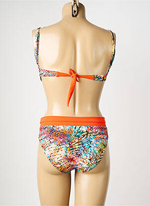 Maillot de bain 2 pièces haut bandeau haut bandeau orange MISS CARAÏBES femme